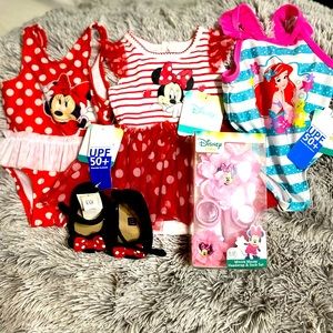 Disney baby bundle 0-6 months. All new with tags. Shoes are from Gap.